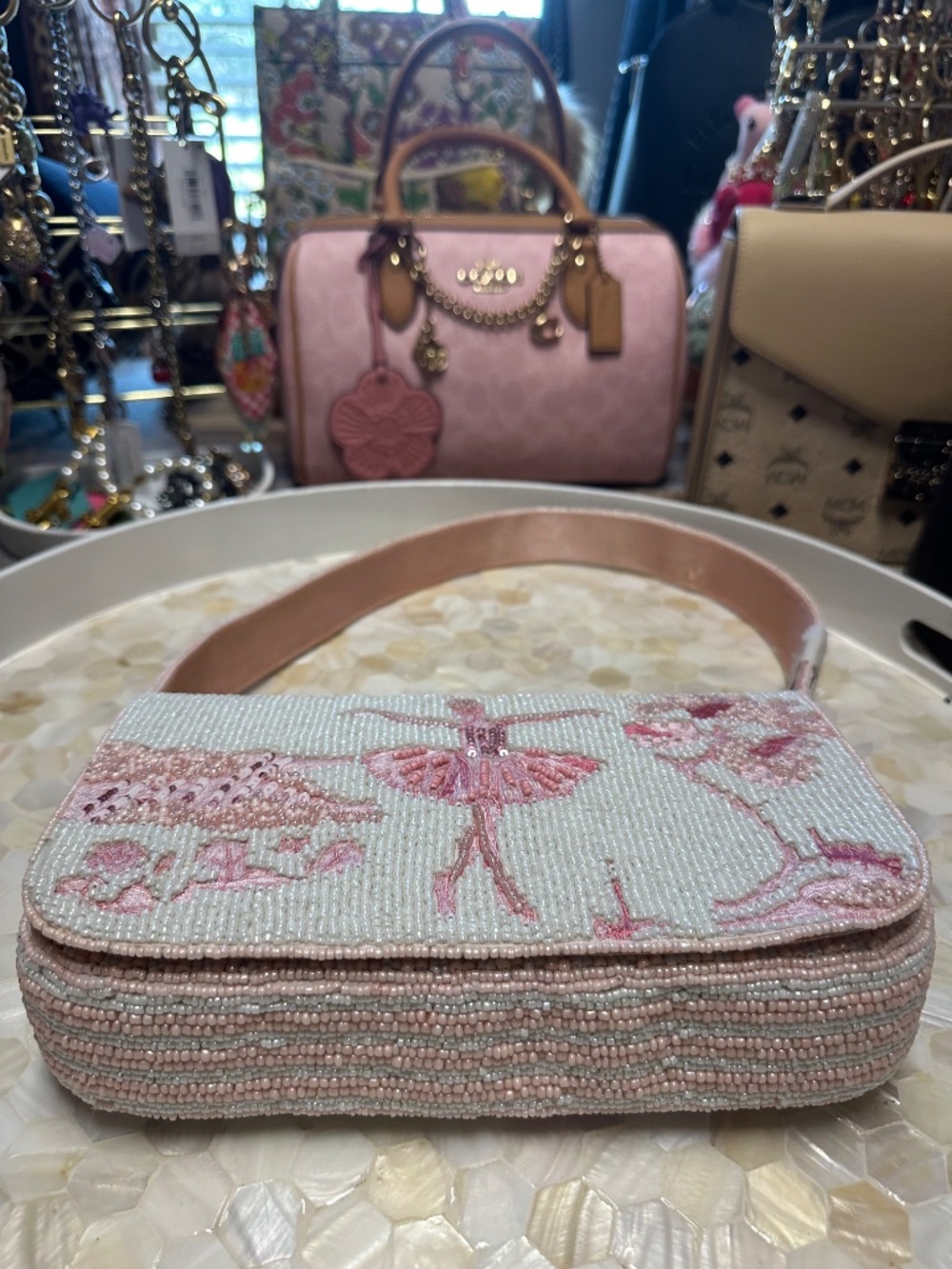 NWT! Viral Beaded Ballerina Bag Beautiful! - Picture 4 of 8